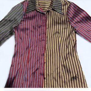 Alice + Olivia Multicolor Striped Blouse